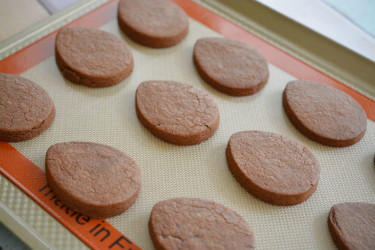 Chocolate Egg Sugar Cookies with Royal Icing Sweet Things By Lizzie